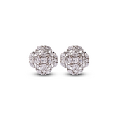 Clustered Zircon Blossom Earrings